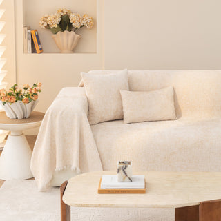 Coconut White Couch Cover