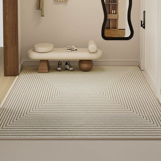 Modern Entry Rug Linear Design