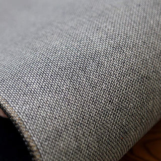 Black & Beige Oval Grid Rug