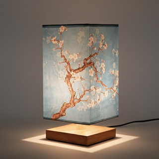 Japanese Style Wooden Table Lamp