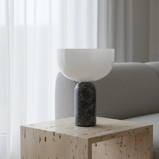 Elegant Marble Rechargeable Table Lamp