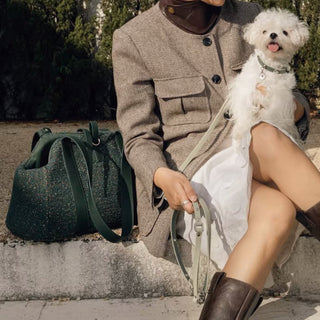 Luxury Tweed Pet Tote