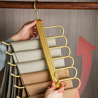 Elegant Space-Saving Aluminium Trouser Hanger
