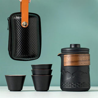 Portable Ceramic Travel Tea Set