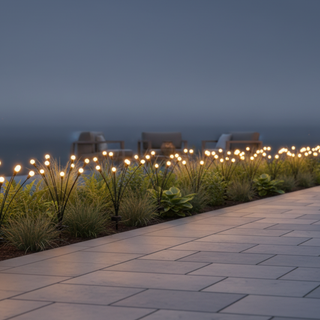 Solar Firefly Garden Lights With Flexible LED Stems
