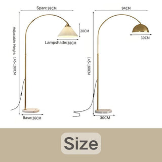 Adjustable Standing Light with Marble Base