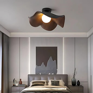 Scandinavian Wooden Ceiling Light – Soft Ambient Glow