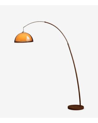 Modern Arc Floor Lamp With Adjustable Arm And Dome Shade