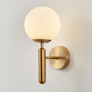 Brass Globe Wall Sconce