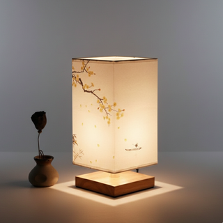 Japanese Style Wooden Table Lamp