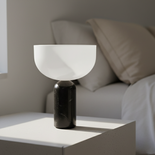 Elegant Marble Rechargeable Table Lamp