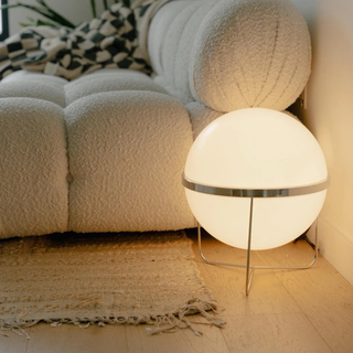Sculptural Modern Chrome Floor Lamp