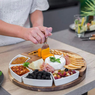 Cheese Board Set with Bowls and Knives