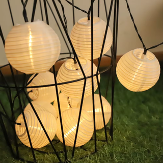 Solar Lantern String Lights For Patios And Gardens