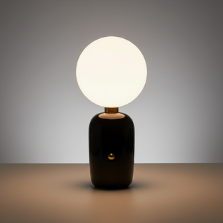 Geometric Opal Glass Table Lamp