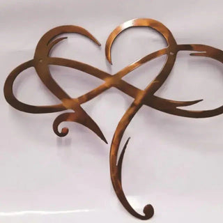Infinity Love Heart Metal Wall Decor