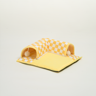 Washable Plaid Cat Tunnel