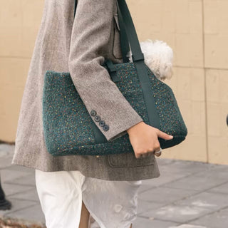 Luxury Tweed Pet Tote