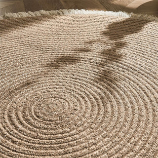 Large Braided Round Jute Rug