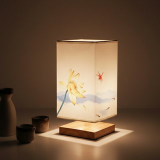 Japanese Style Wooden Table Lamp