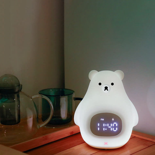 Polar Bear Alarm Clock with Night Light