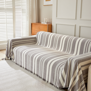 Soft Striped Sofa Cover