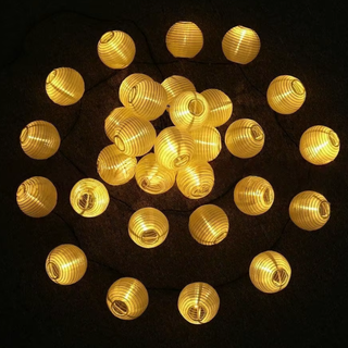 Solar Lantern String Lights For Patios And Gardens