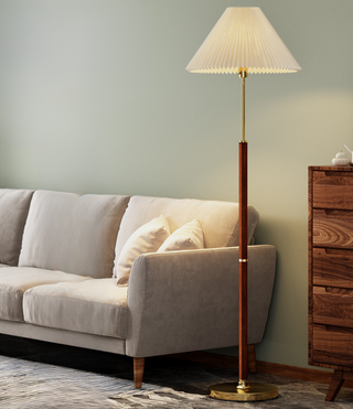 Noir Pleat Floor Lamp