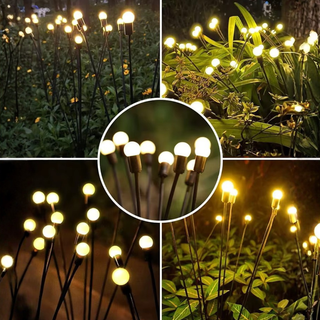 Solar Firefly Garden Lights With Flexible LED Stems