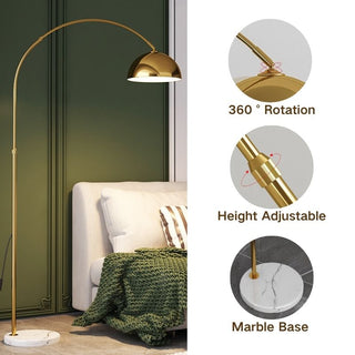 Adjustable Standing Light with Marble Base