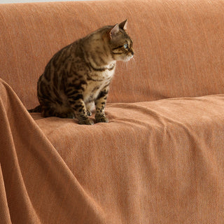 Durable and Pet-Friendly Herringbone Sofa Cover