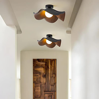 Scandinavian Wooden Ceiling Light – Soft Ambient Glow
