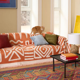 Geometric Sofa Cover - Colourful, Washable & Pet-Friendly