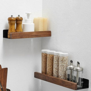 Rustic Wooden Bathroom Shelf