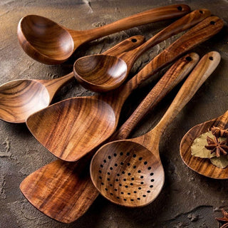 Teak Kitchen Utensil Set