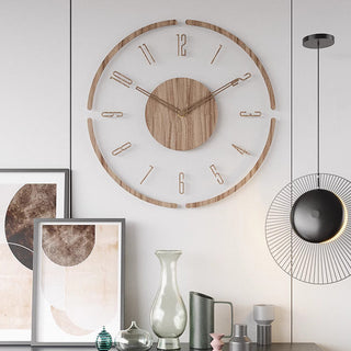 Scandinavian Wooden Wall Clock