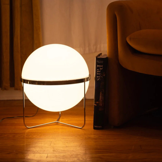 Sculptural Modern Chrome Floor Lamp