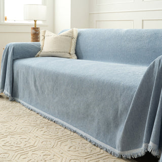 Mocha Textured Sofa Throw