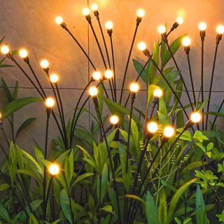 Solar Firefly Garden Lights With Flexible LED Stems