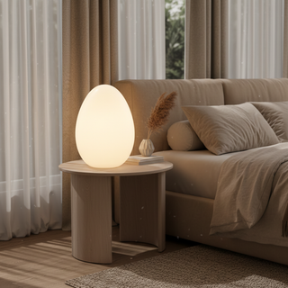 Modern Sculptural  Oval LED Floor Lamp