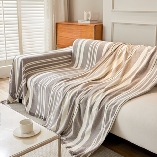 Soft Striped Sofa Cover