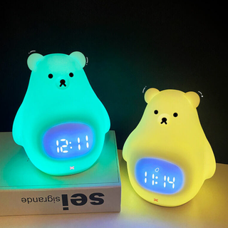 Polar Bear Alarm Clock with Night Light