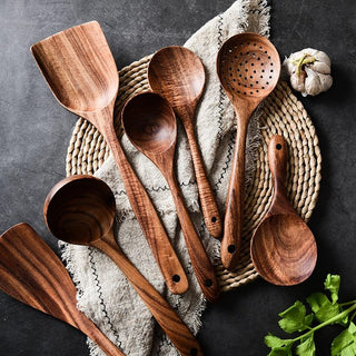 Teak Kitchen Utensil Set
