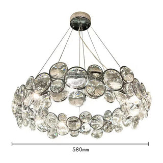 Modern Crystal Ring Chandelier Ceiling Light