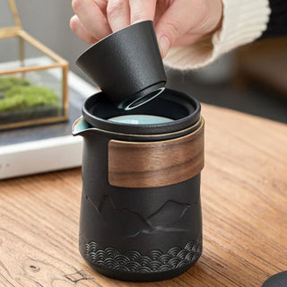 Portable Ceramic Travel Tea Set