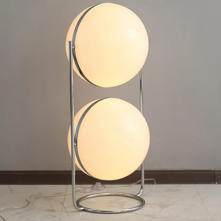 Sculptural Modern Chrome Floor Lamp