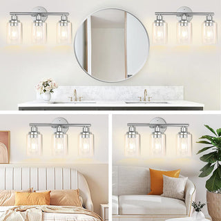 Black Retro Wall Lamp with Reversible Mount