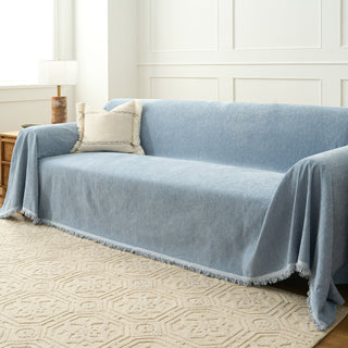 Mocha Textured Sofa Throw