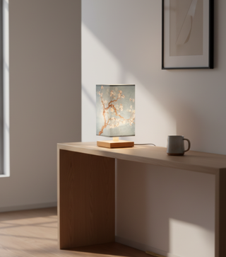 Japanese Style Wooden Table Lamp