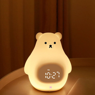 Polar Bear Alarm Clock with Night Light